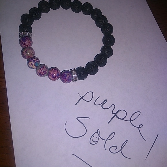 Jasper lava rock Bracelets - Picture 6 of 6